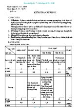Giáo án Vật lý Lớp 7 - Tiết 10 Kiểm tra Chương I - Năm học 2019-2020